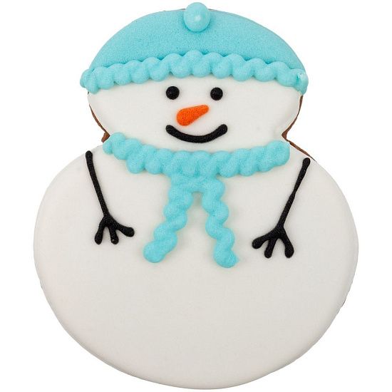 Печенье Sweetish Snowman, голубое - подробное фото