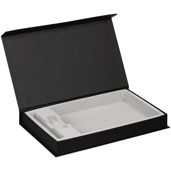 Коробка Horizon Magnet под ежедневник, флешку и ручку, черная - подробное фото