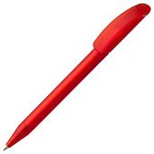 Ручка шариковая Prodir DS3 TFF Ring, красная с серым - фото
