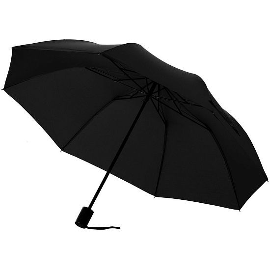 Зонт складной Rain Spell, черный - подробное фото