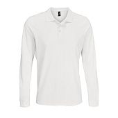 Рубашка поло с длинным рукавом Prime LSL, белая - фото