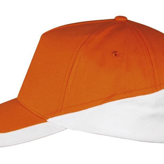 Бейсболка BOOSTER, оранжевая с белым - подробное фото