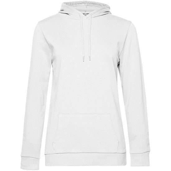 Толстовка с капюшоном женская Hoodie, белая - подробное фото