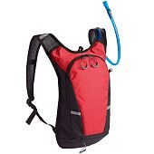 Рюкзак с питьевой системой Vattern, черный с красным - фото