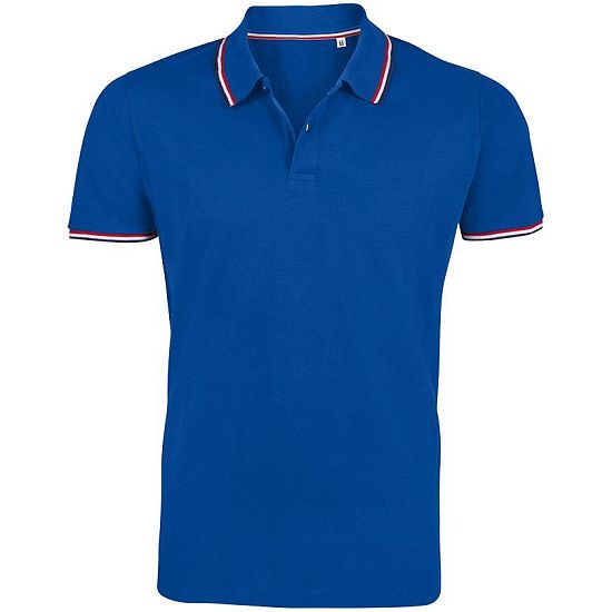 Рубашка поло мужская Prestige Men, ярко-синяя - подробное фото