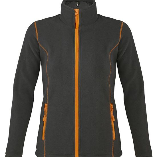 Куртка женская NOVA WOMEN 200, темно-серая с оранжевым - подробное фото