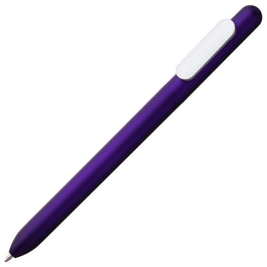 Ручка шариковая Slider Silver, фиолетовый металлик - подробное фото