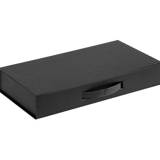 Коробка с ручкой Platt, черная - подробное фото