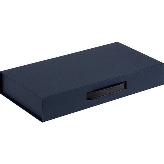 Коробка с ручкой Platt, синяя - подробное фото