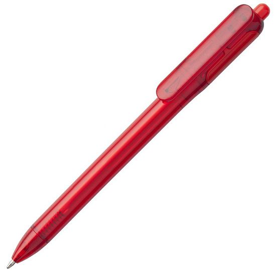 Ручка шариковая Bolide Transparent, красная - подробное фото