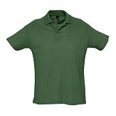 Рубашка поло мужская SUMMER 170, темно-зеленая - фото