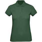 Рубашка поло женская Inspire, темно-зеленая - фото