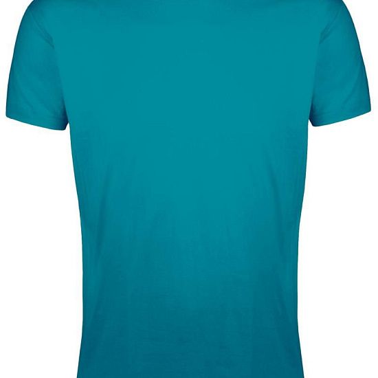 Футболка мужская приталенная REGENT FIT 150, винтажный синий - подробное фото