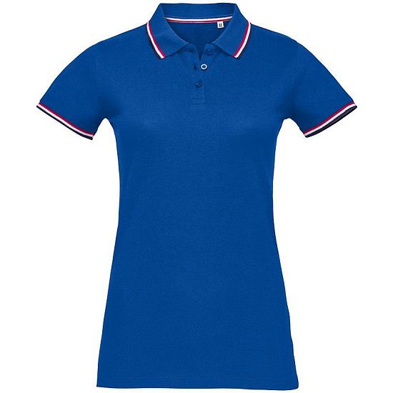 Рубашка поло женская Prestige Women, ярко-синяя - подробное фото