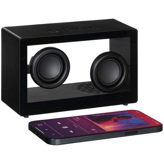 Bluetooth-колонка со светомузыкой Sensofonic, черная - подробное фото
