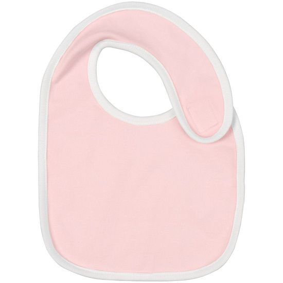Нагрудник детский Baby Prime, розовый с молочно-белым - подробное фото