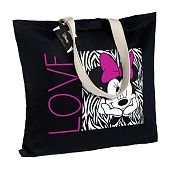 Холщовая сумка «Минни Маус. In Love», черная - фото