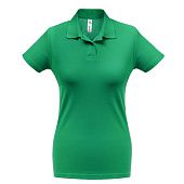 Рубашка поло женская ID.001 зеленая - фото