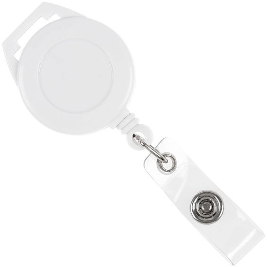 Ретрактор Attach с ушком для ленты ver.2, белый - подробное фото