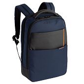 Рюкзак для ноутбука Qibyte Laptop Backpack, синий с черными вставками - фото