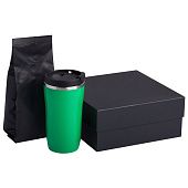 Набор Grain: термостакан и кофе, зеленый - фото