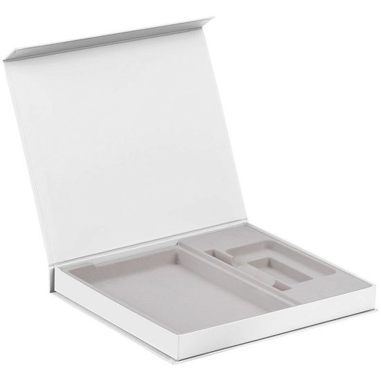 Коробка Daily Touch под ежедневник, аккумулятор и ручку, белая - подробное фото