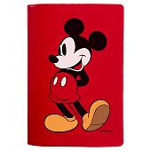 Обложка для паспорта «Микки Маус», красная - фото