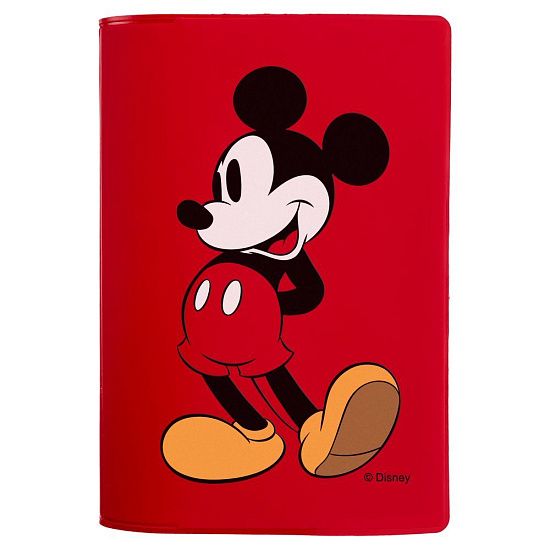 Обложка для паспорта «Микки Маус», красная - подробное фото