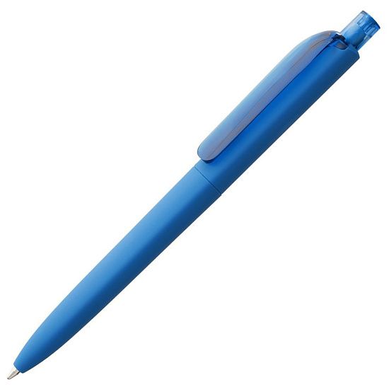 Ручка шариковая Prodir DS8 PRR-T Soft Touch, голубая - подробное фото