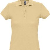 Рубашка поло женская PASSION 170, бежевая - фото
