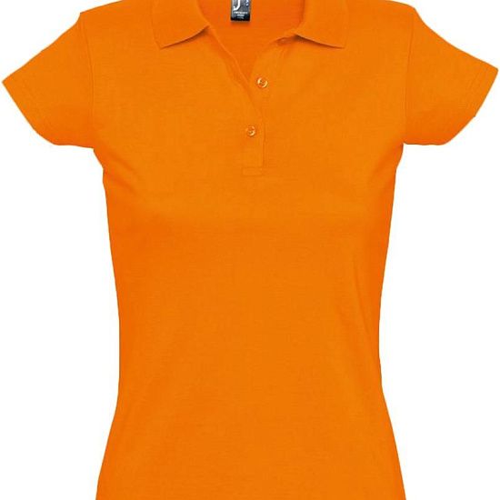 Рубашка поло женская Prescott Women 170, оранжевая - подробное фото