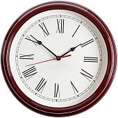 Часы настенные Flat Circle, бордовые - фото