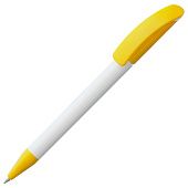 Ручка шариковая Prodir DS3 TPP Special, белая с желтым - фото