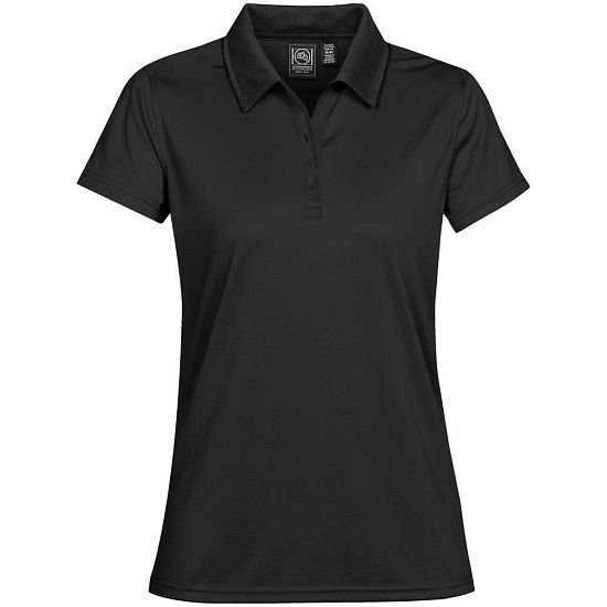 Рубашка поло женская Eclipse H2X-Dry, черная - подробное фото
