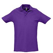 Рубашка поло мужская SPRING 210, темно-фиолетовая - фото