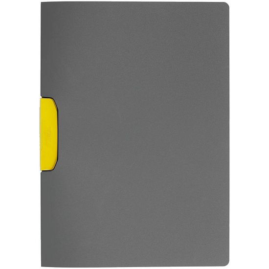 Папка Duraswing Color, серая с желтым клипом - подробное фото
