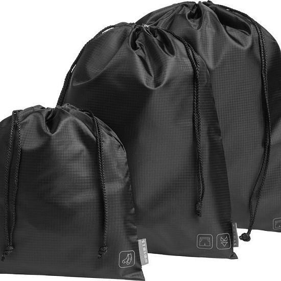 Дорожный набор сумок Stora, черный - подробное фото