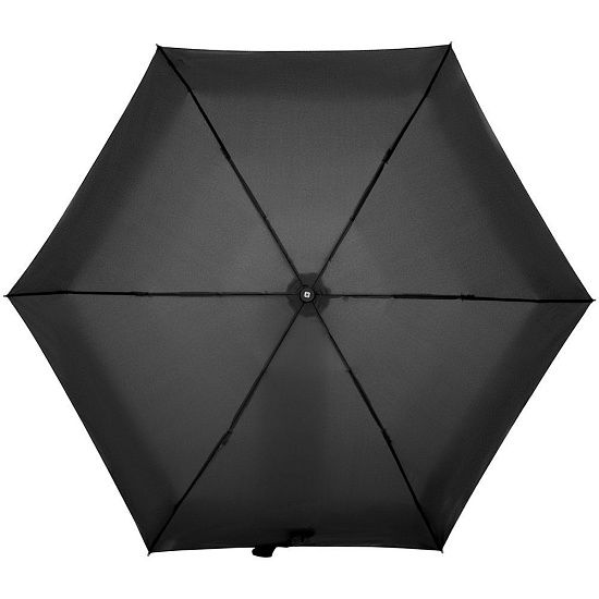 Зонт складной Minipli Colori S, черный - подробное фото