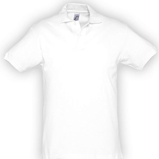Рубашка поло мужская SPIRIT 240, белая - подробное фото