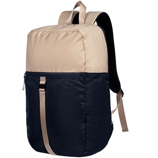 Рюкзак coolStuff, темно-синий с бежевым - подробное фото