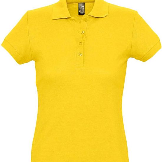 Рубашка поло женская PASSION 170, желтая - подробное фото