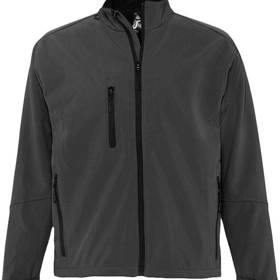 Куртка мужская на молнии RELAX 340, темно-серая - подробное фото