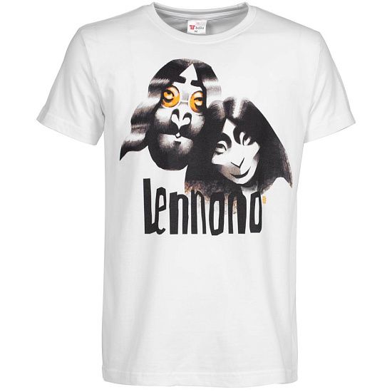 Футболка «Меламед. John Lennon, Yoko Ono», белая - подробное фото