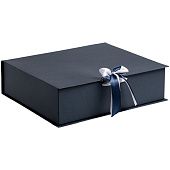 Коробка на лентах Tie Up, синяя - фото