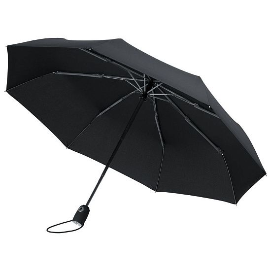 Зонт складной AOC, черный - подробное фото