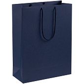Пакет бумажный Porta XL, темно-синий - фото