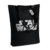 Холщовая сумка Star Wars Silver, черная - фото