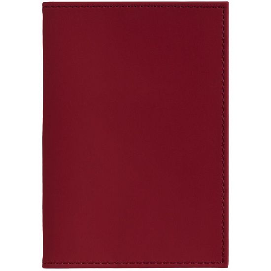 Обложка для паспорта Shall, красная - подробное фото
