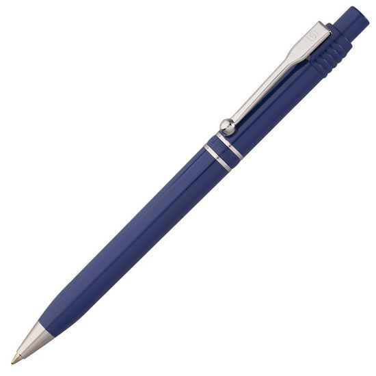 Ручка шариковая Raja Chrome, синяя - подробное фото