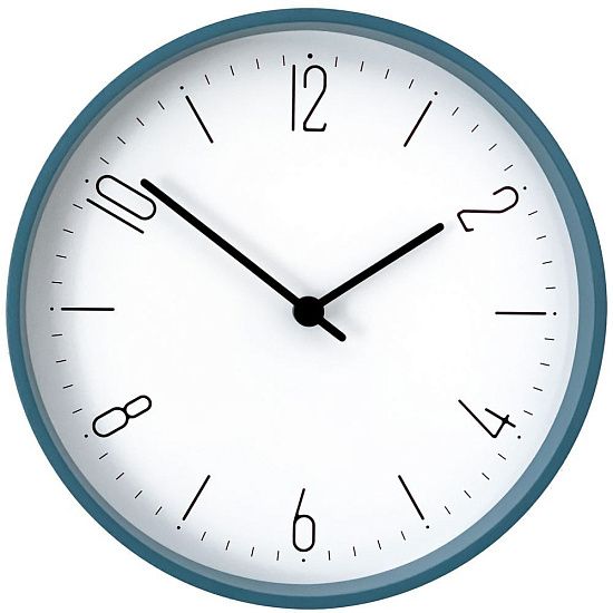 Часы настенные Floyd, голубые с белым - подробное фото